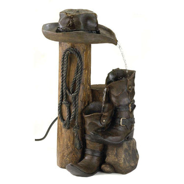 Wild Western Water Fountain - The Fox Decor